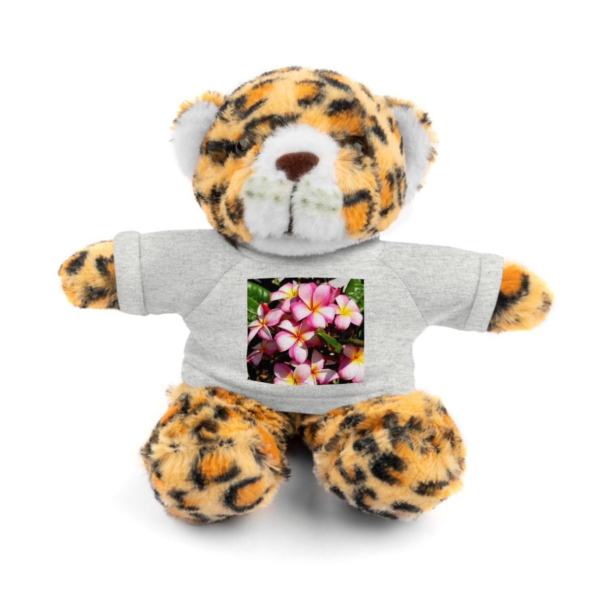 Island Style Striped Plumeria Stuffed Animals with Tee