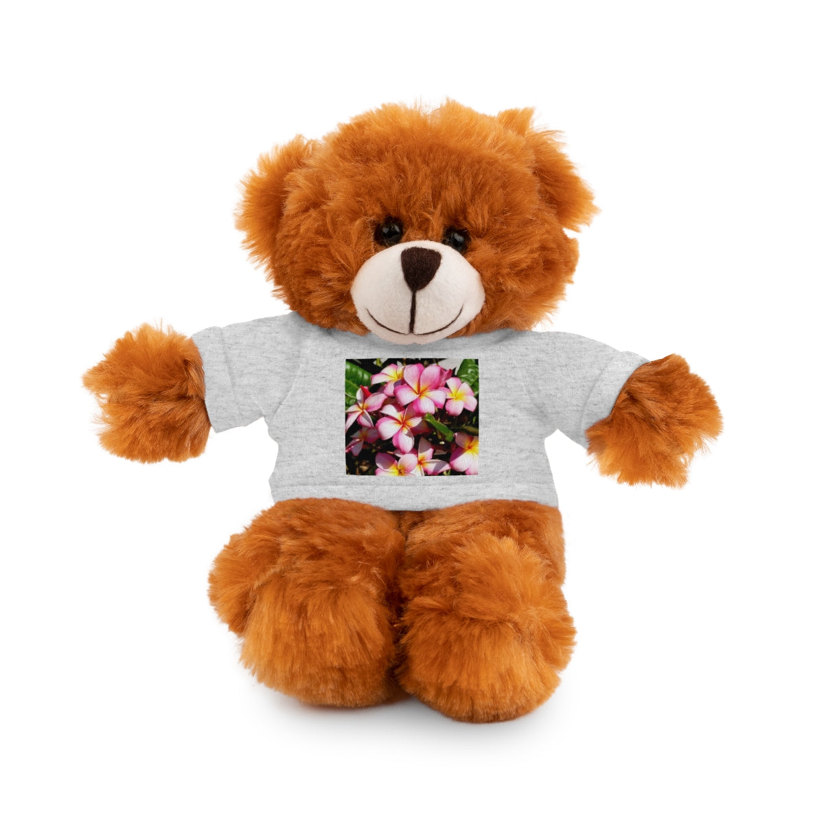Island Style Striped Plumeria Stuffed Animals with Tee