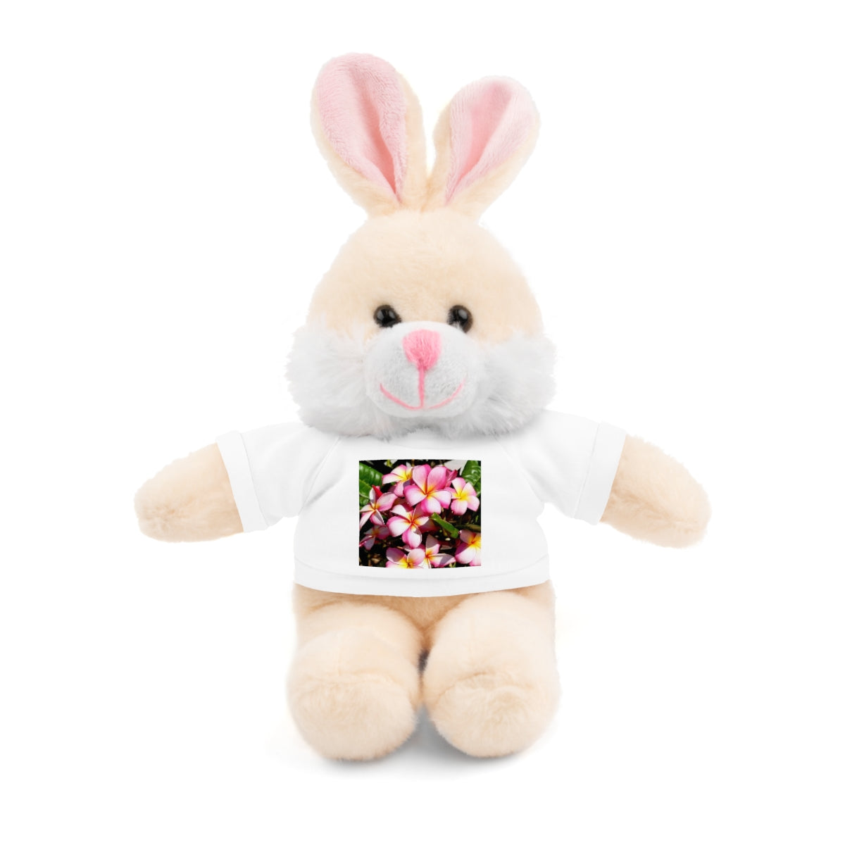 Island Style Striped Plumeria Stuffed Animals with Tee