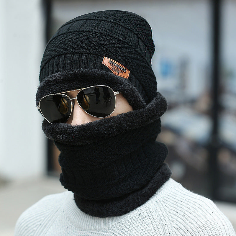Winter Beanie; Hat/Scarf Set | Warm Knit Hat - Thick Fleece Lined