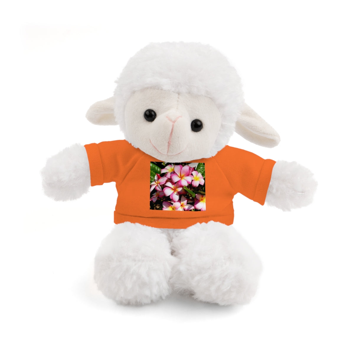 Island Style Striped Plumeria Stuffed Animals with Tee