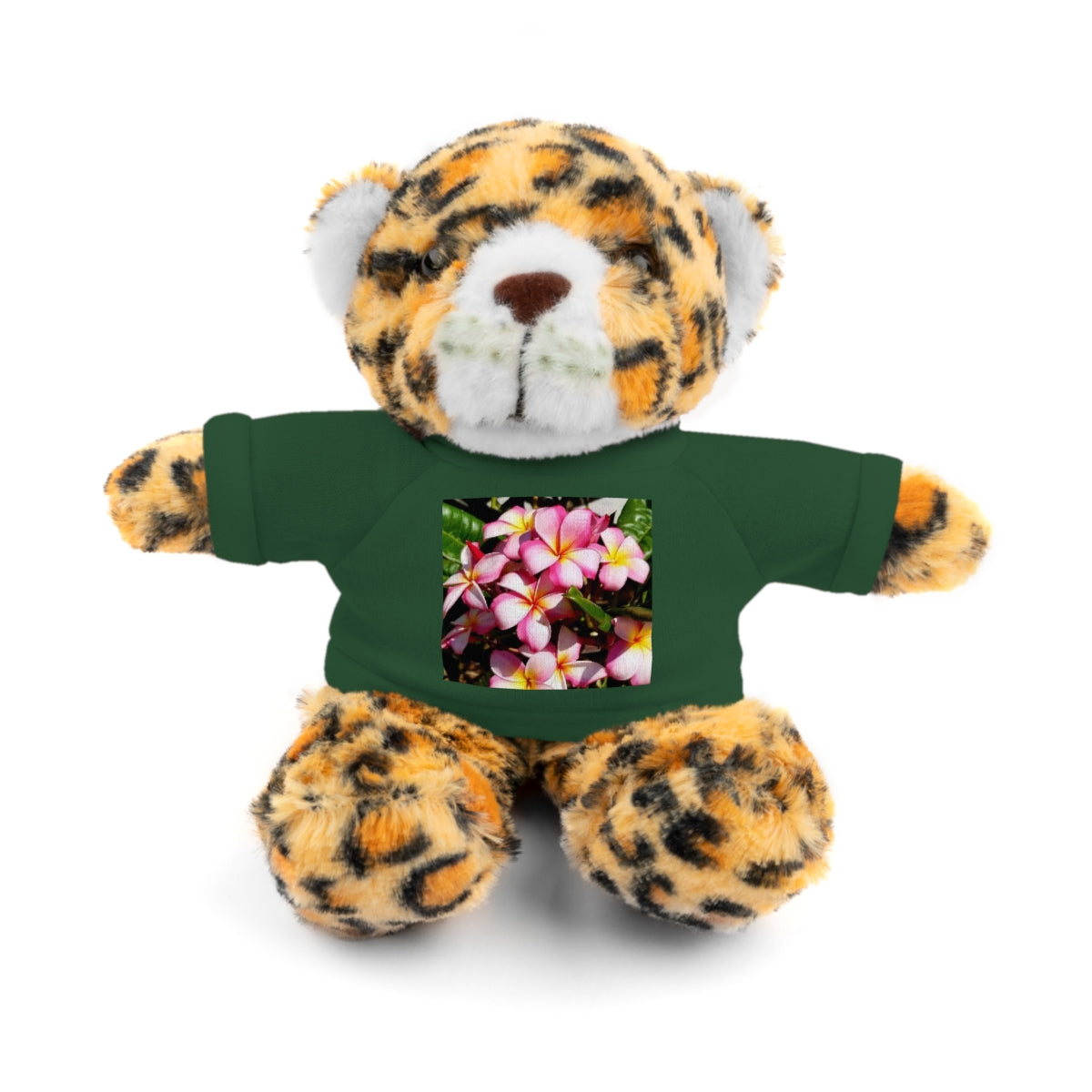 Island Style Striped Plumeria Stuffed Animals with Tee
