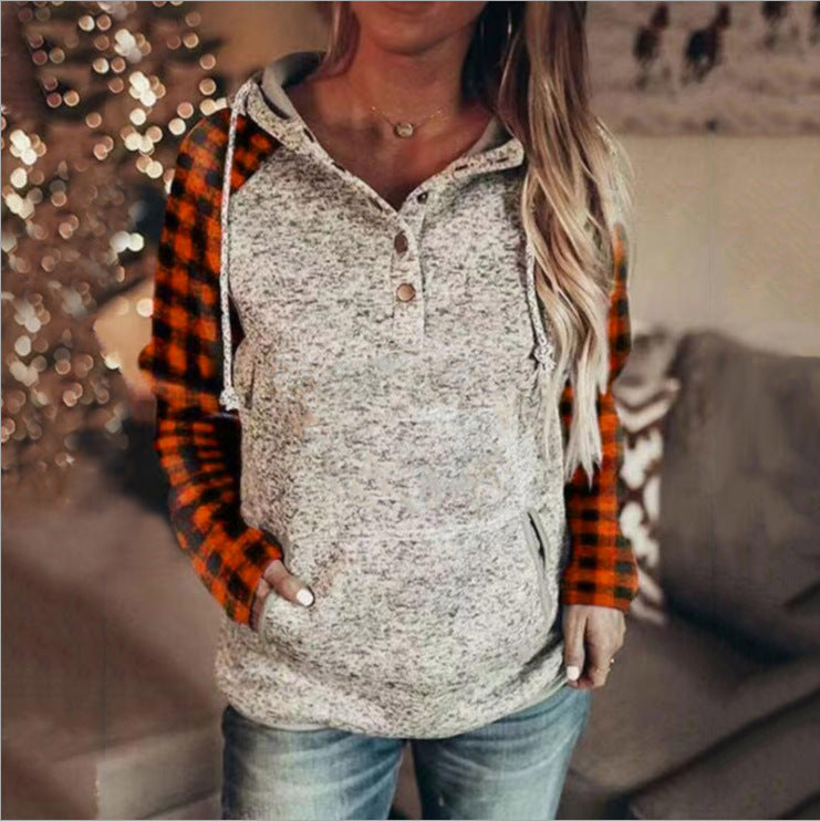 Women's Casual Long Sleeve Hooded Sweater