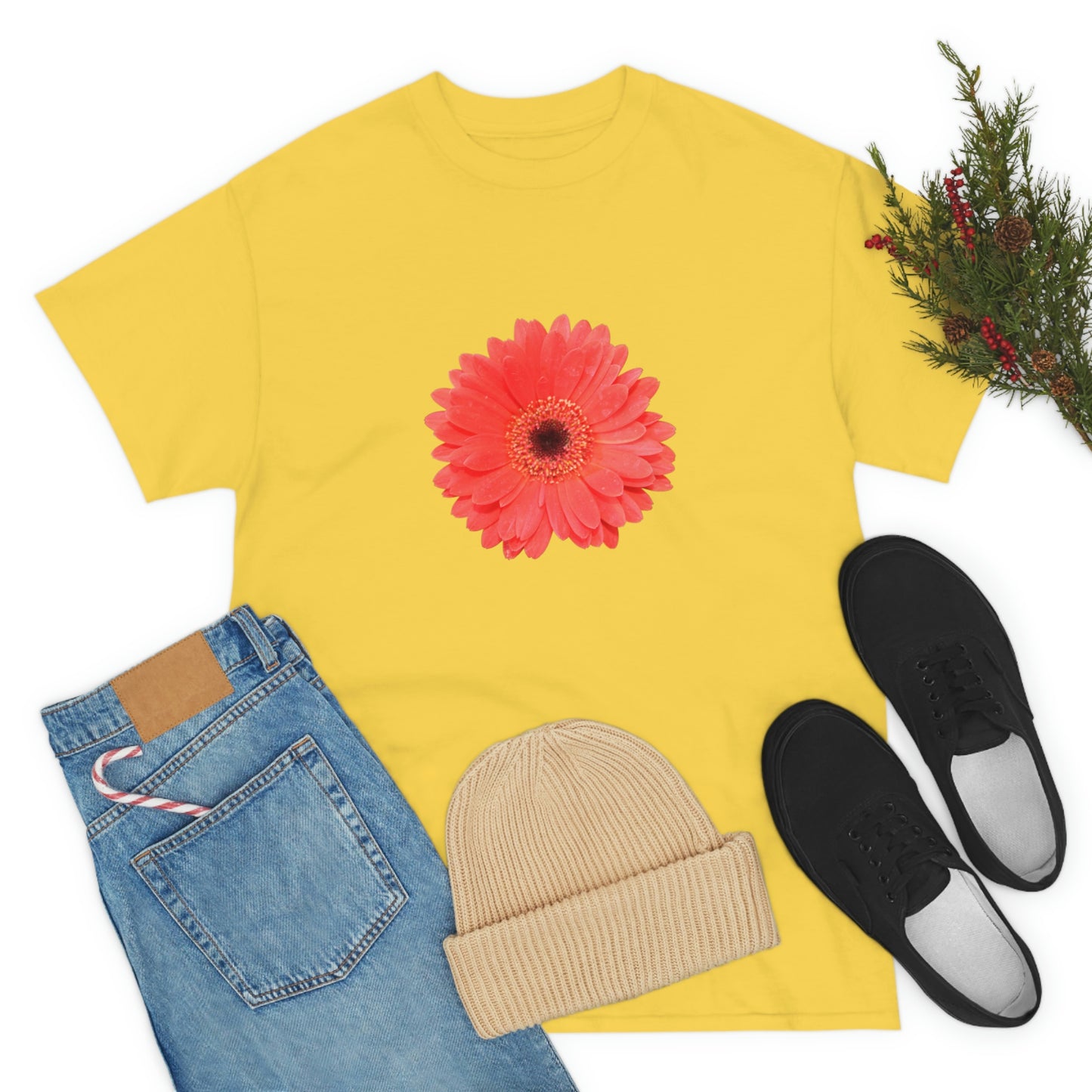 Floral Unisex Heavy Cotton Tee