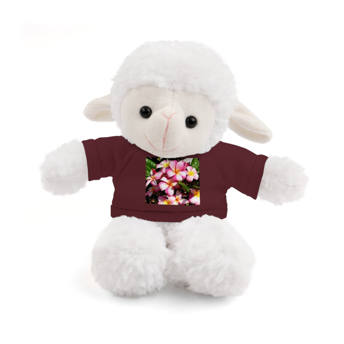 Island Style Striped Plumeria Stuffed Animals with Tee