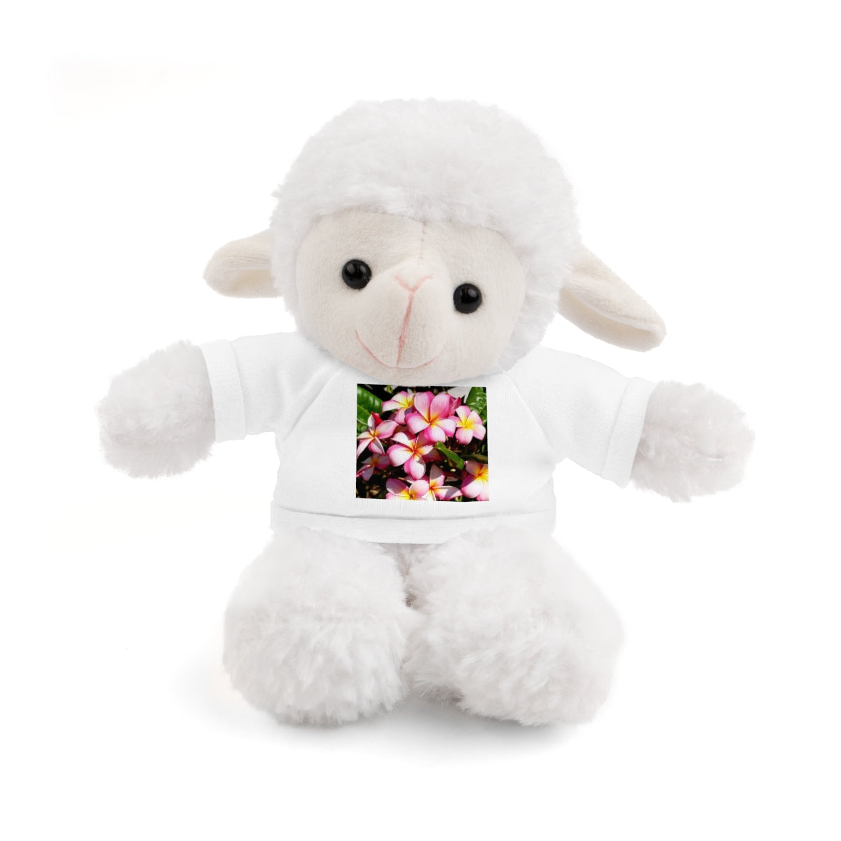 Island Style Striped Plumeria Stuffed Animals with Tee