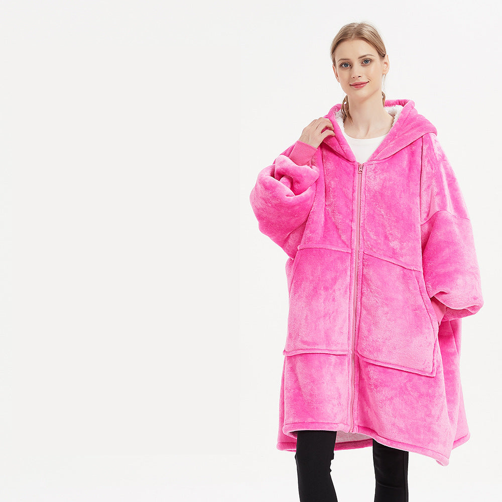 Winter Wearable Blanket. Warm And Cozy Giant Blanket Hoodie