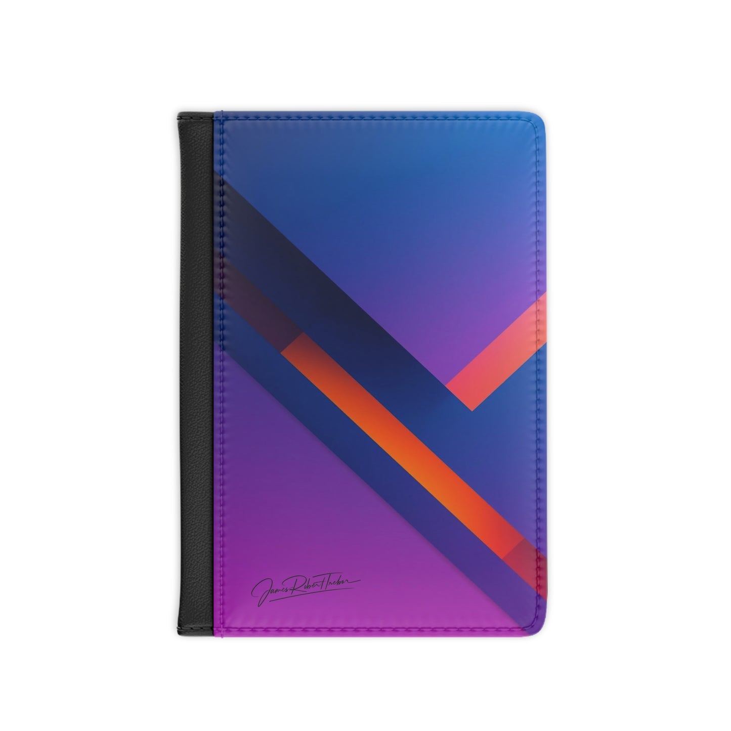 Personalized Geometric Passport Cover – Custom Name 'Jim' Travel Passport Holder