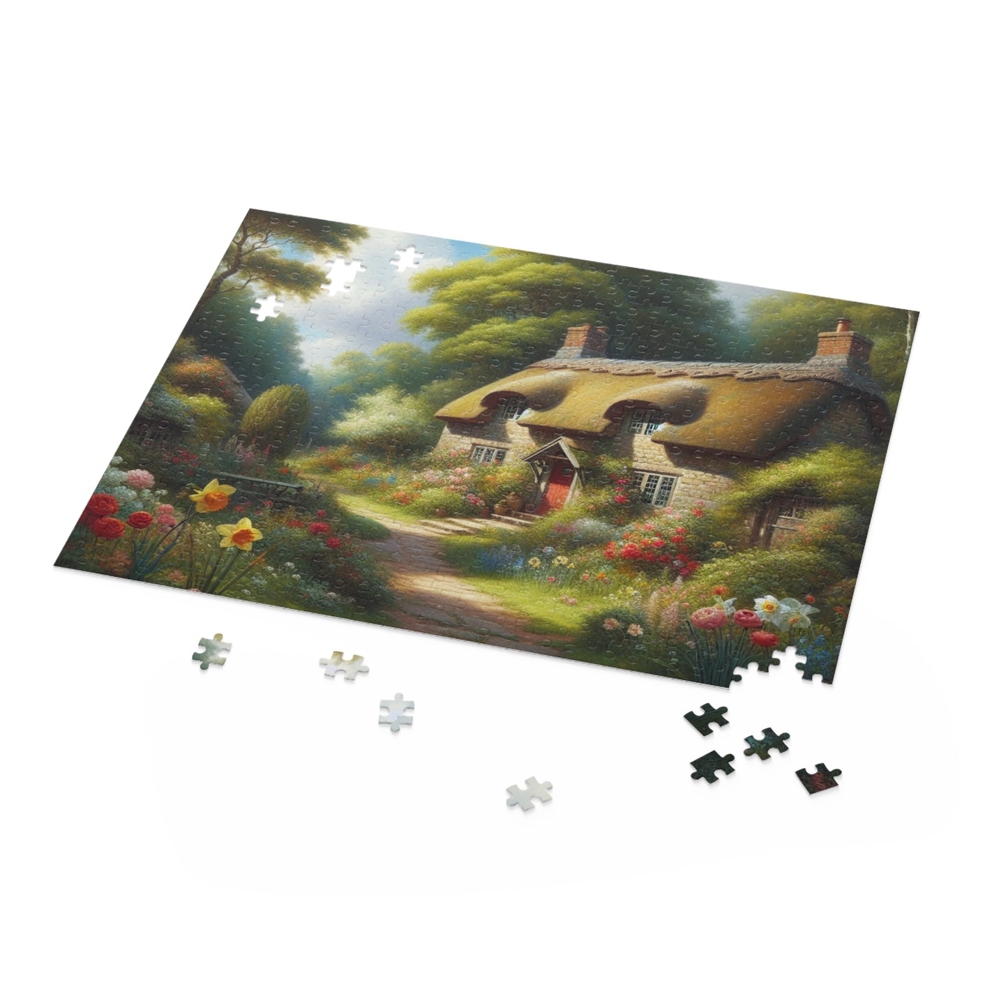 Cottage Down the Way Puzzle (120, 252, 500-Piece)