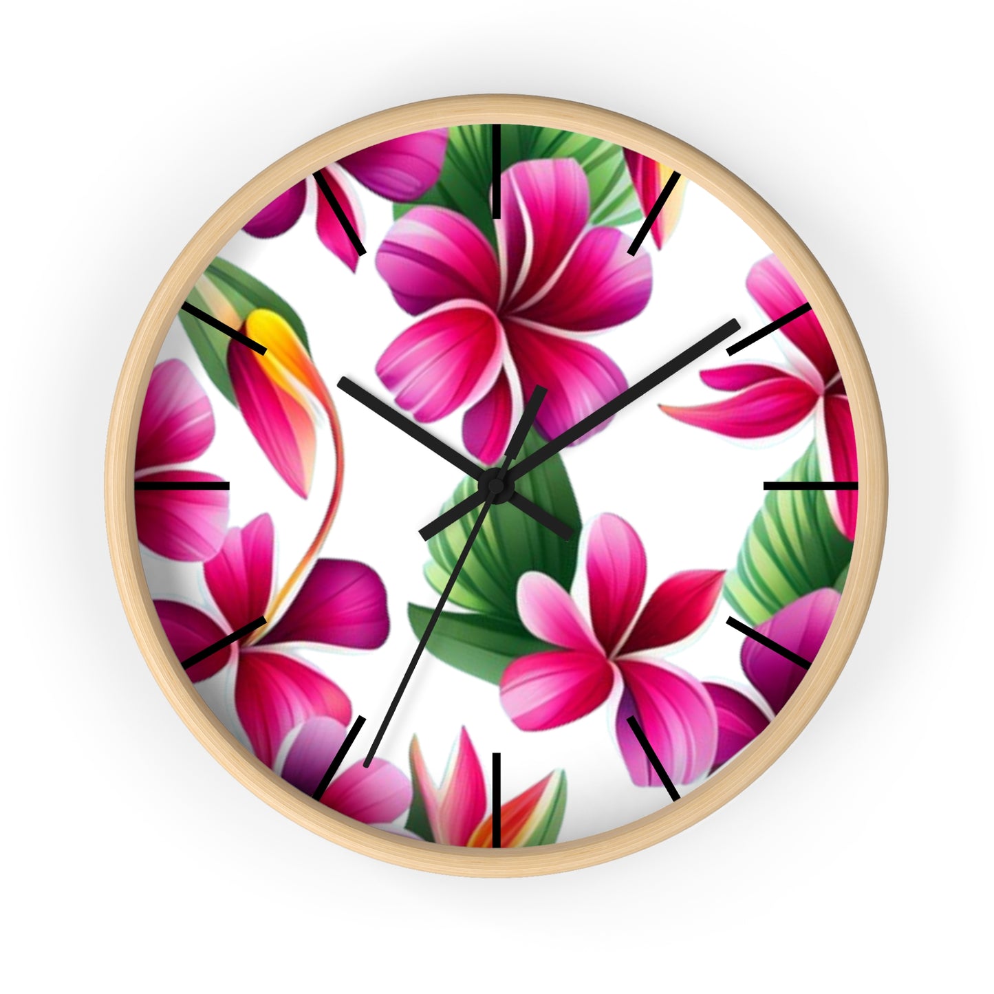 Plumeria Wall Clock