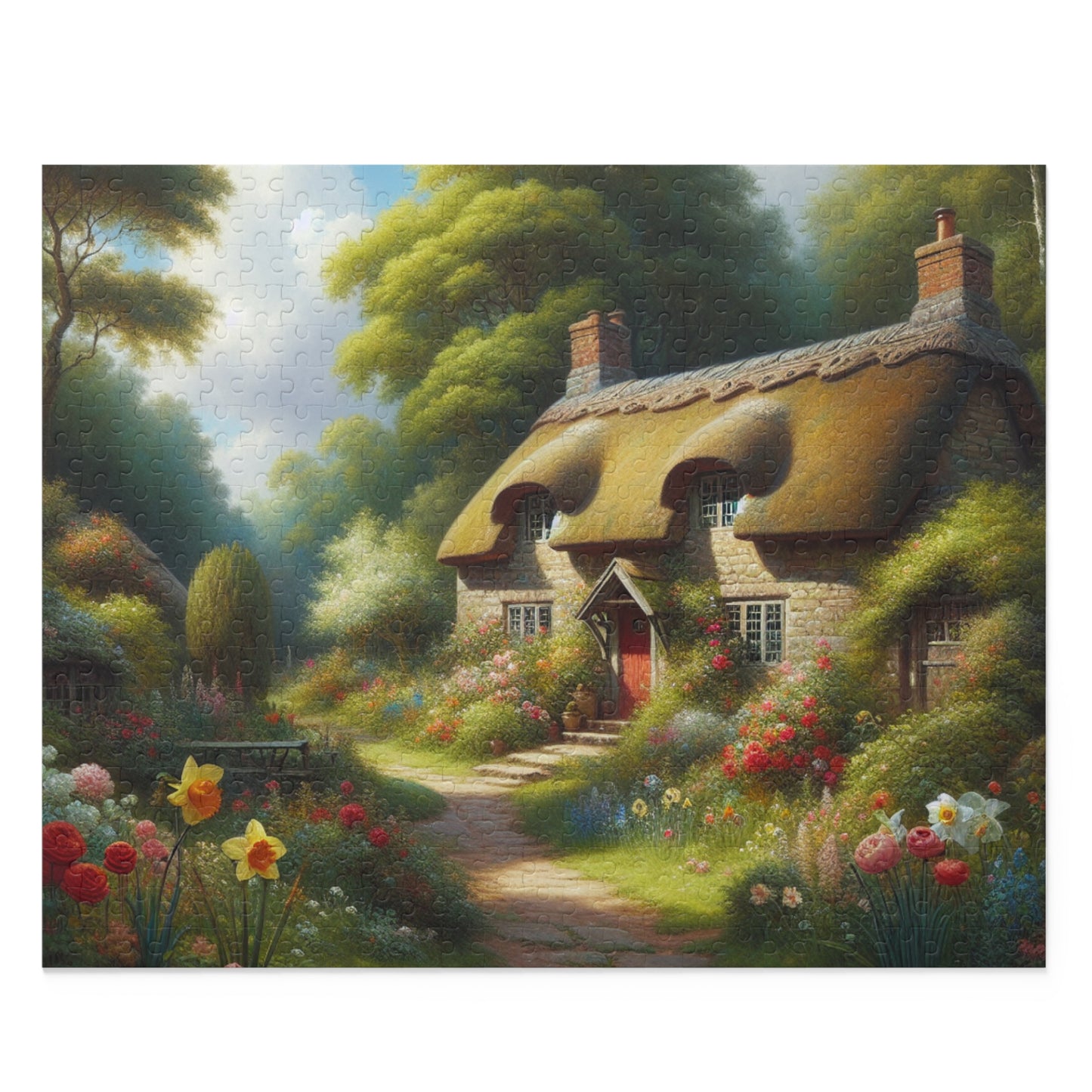 Cottage Down the Way Puzzle (120, 252, 500-Piece)