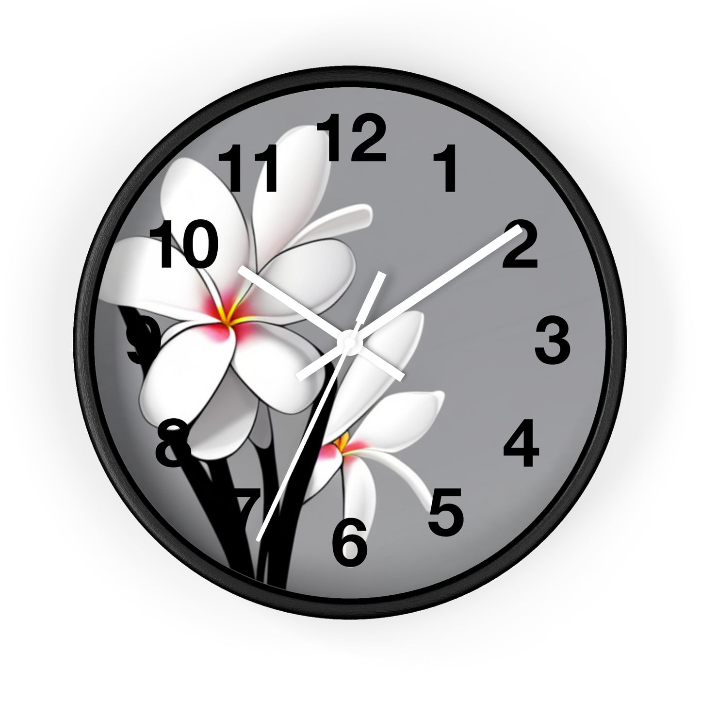 Plumeria Wall Clock