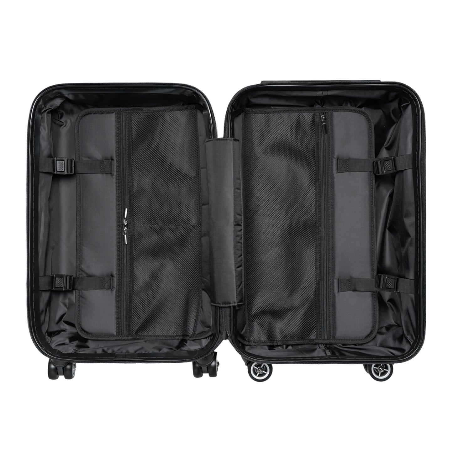 Gradient Geo Carry-On Suitcase – Modern Purple & Blue Travel Luggage