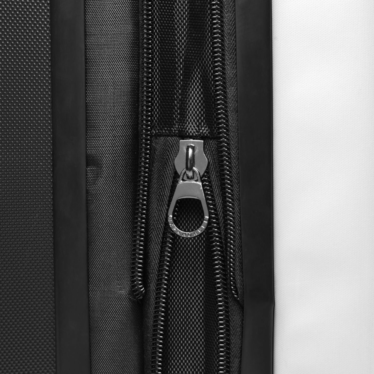 Gradient Geo Carry-On Suitcase – Modern Purple & Blue Travel Luggage