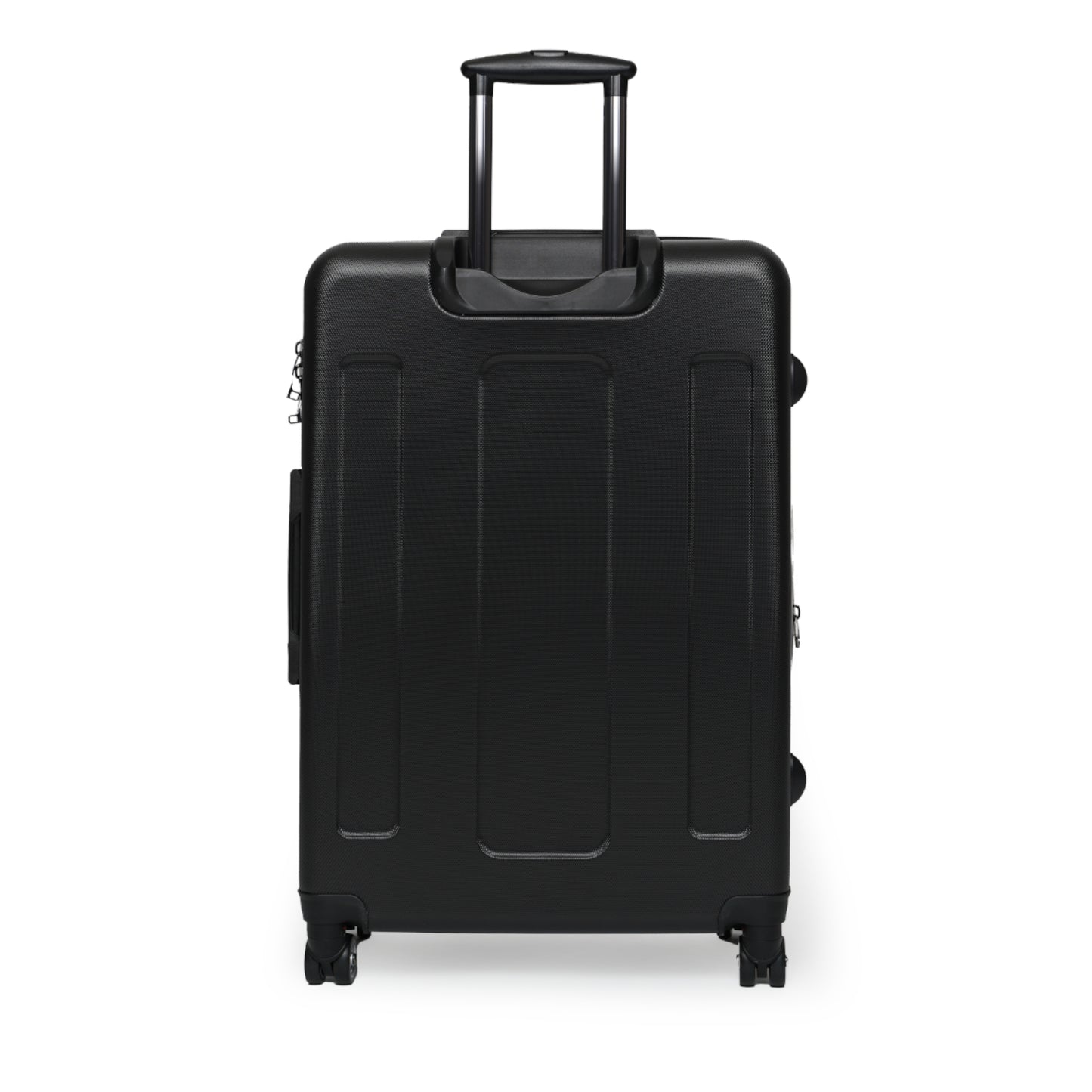 Gradient Geo Carry-On Suitcase – Modern Purple & Blue Travel Luggage