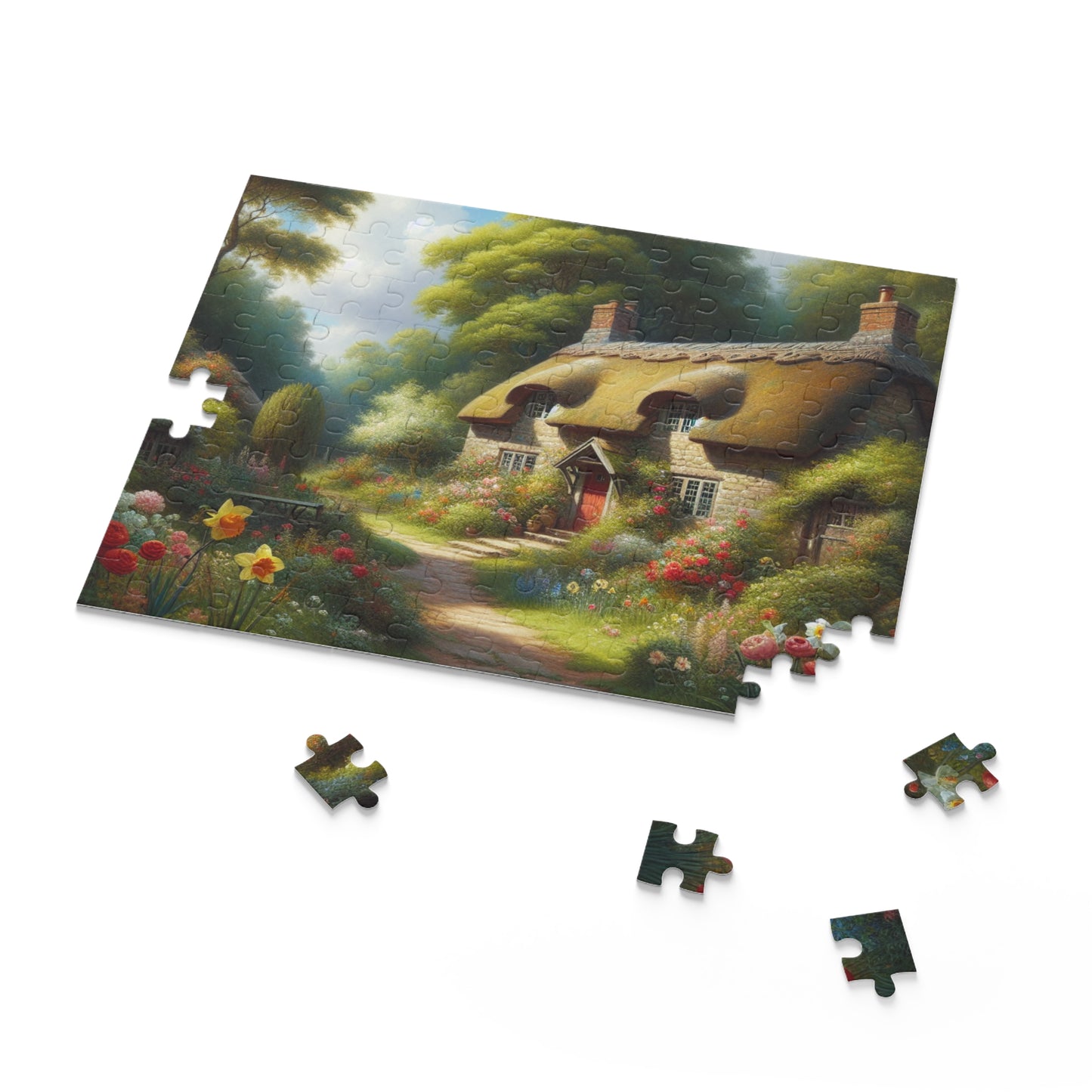 Cottage Down the Way Puzzle (120, 252, 500-Piece)