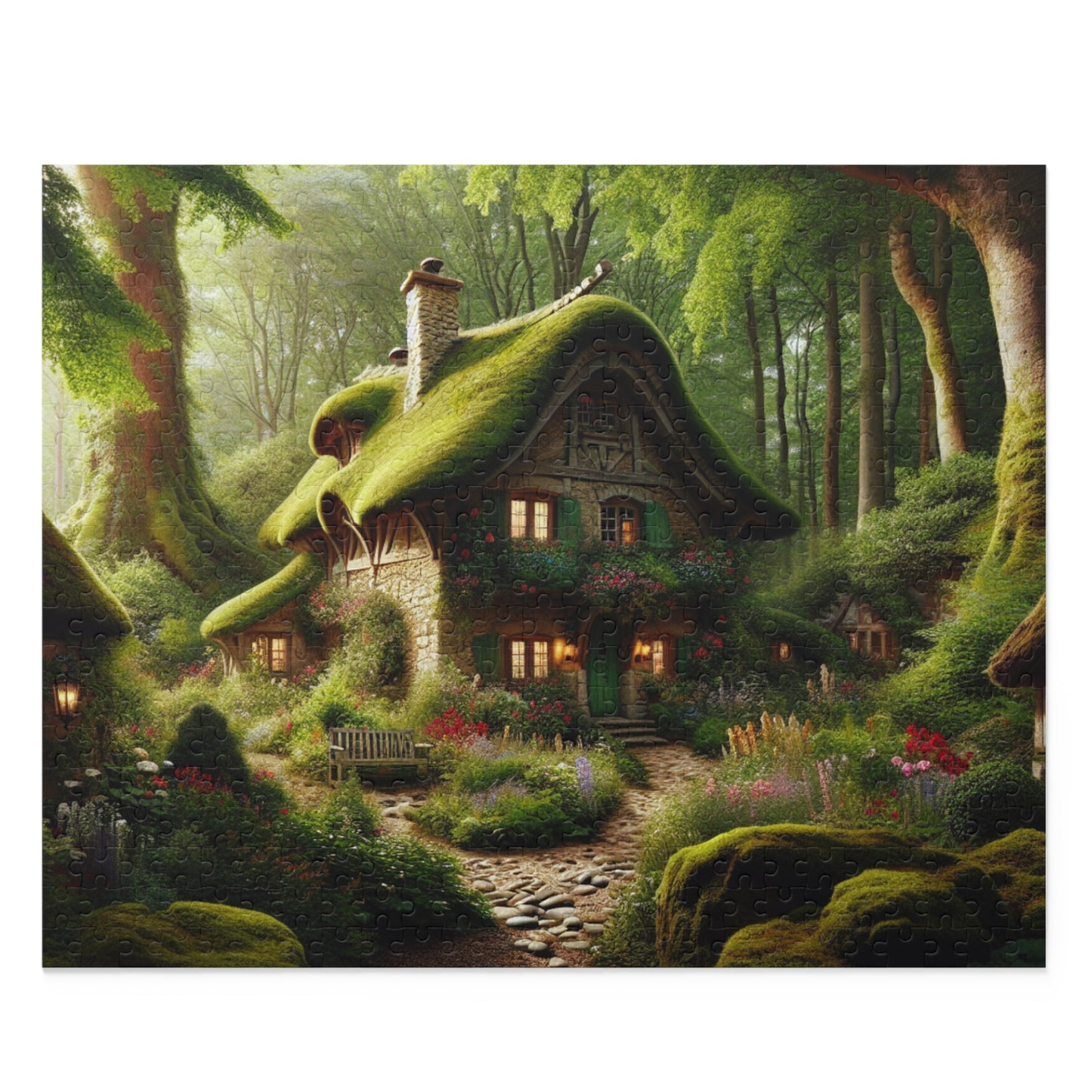 Cottage in the Woods Puzzle (120, 252, 500-Piece)