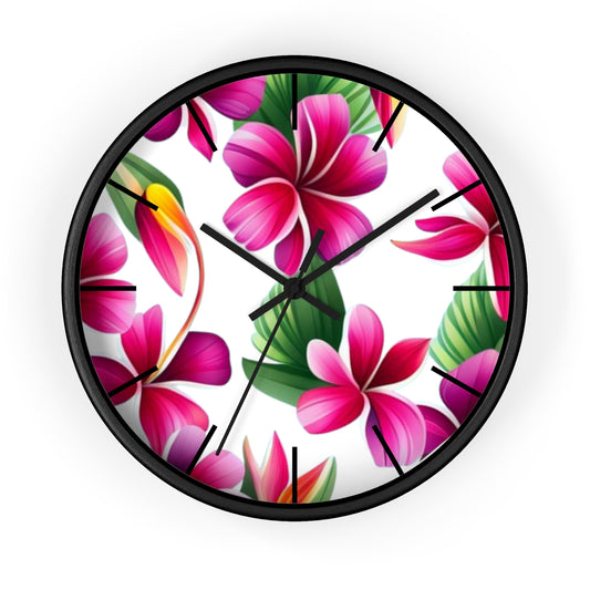 Plumeria Wall Clock