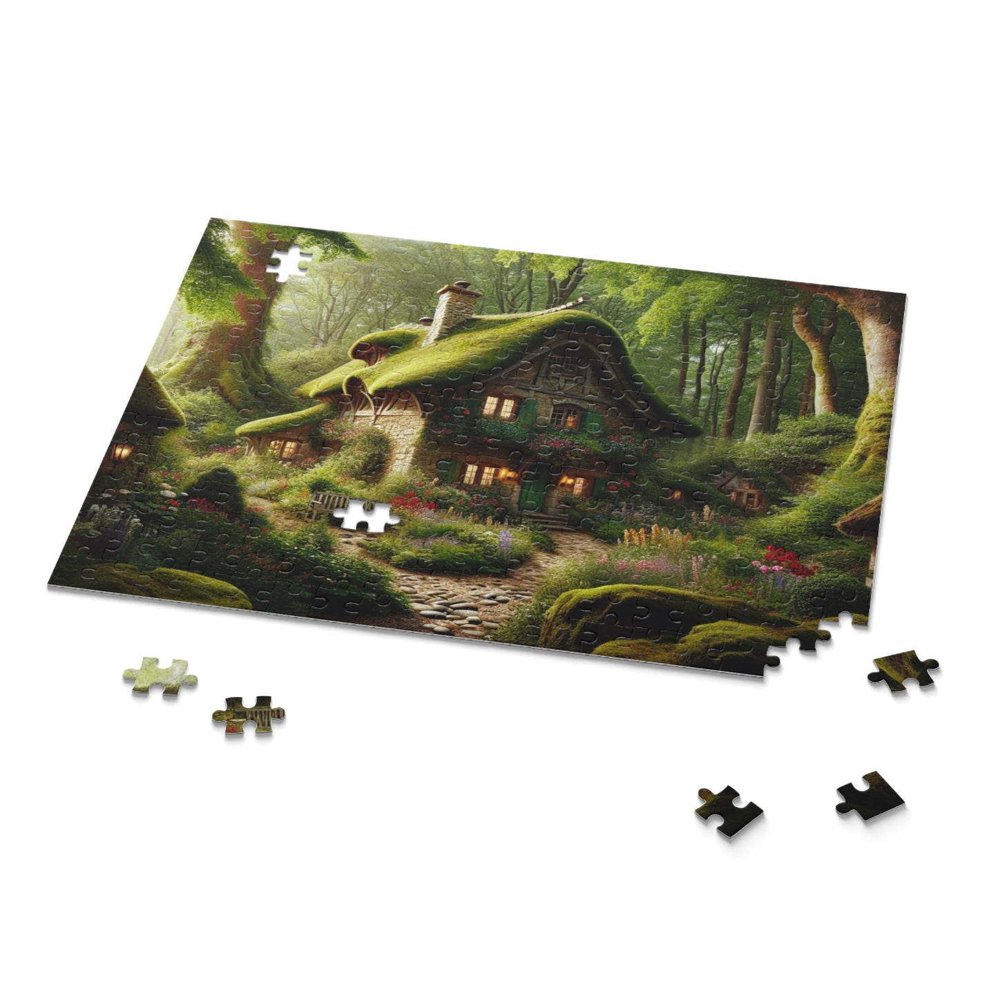 Cottage in the Woods Puzzle (120, 252, 500-Piece)