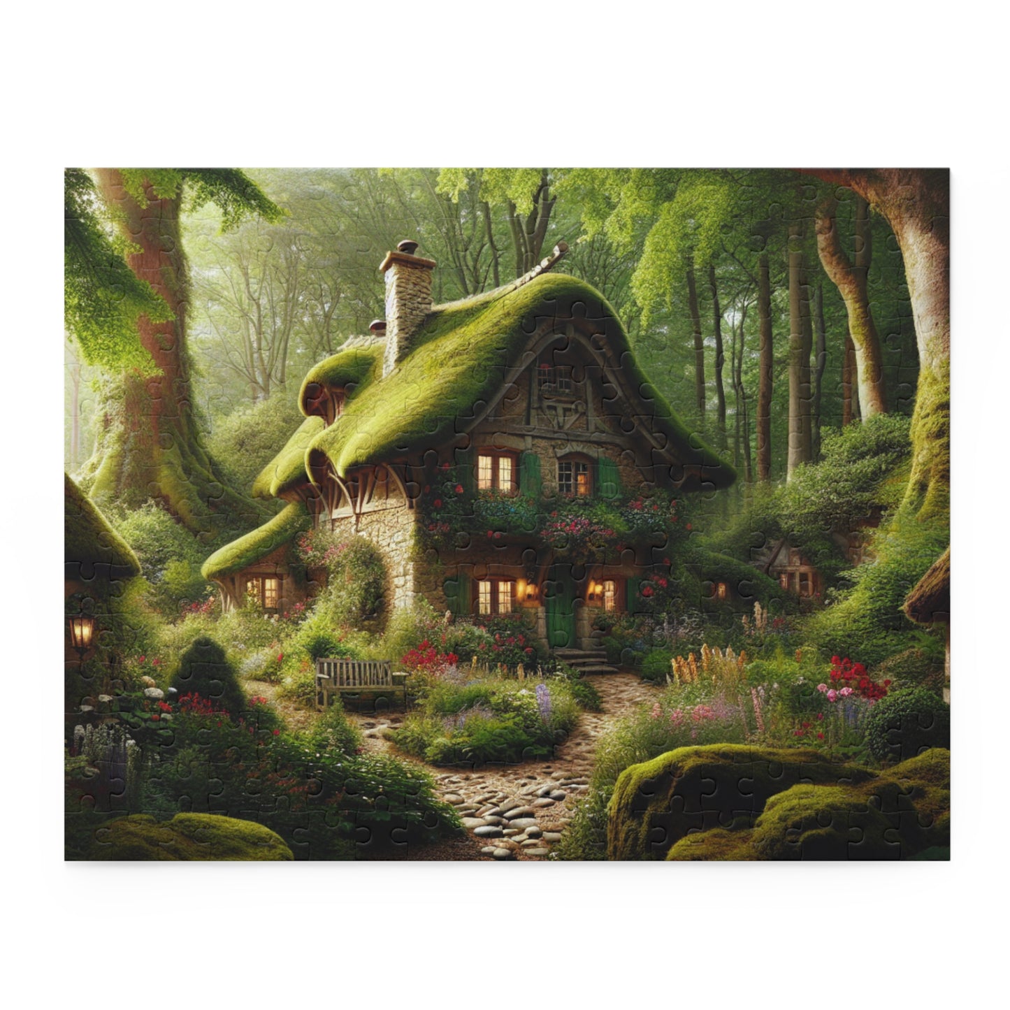 Cottage in the Woods Puzzle (120, 252, 500-Piece)