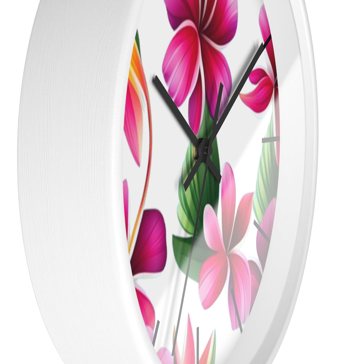 Plumeria Wall Clock