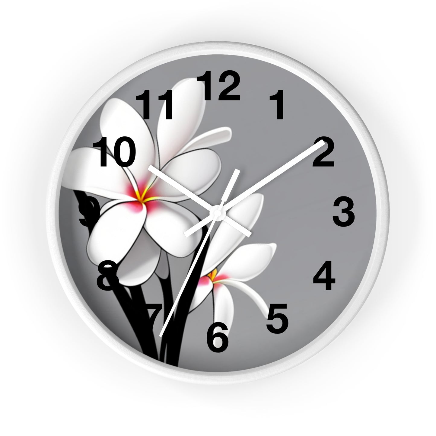 Plumeria Wall Clock