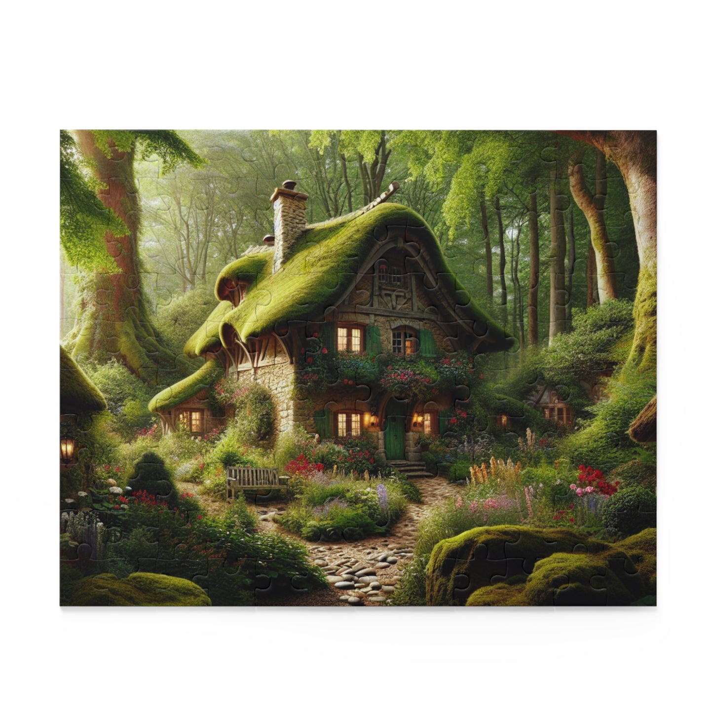 Cottage in the Woods Puzzle (120, 252, 500-Piece)