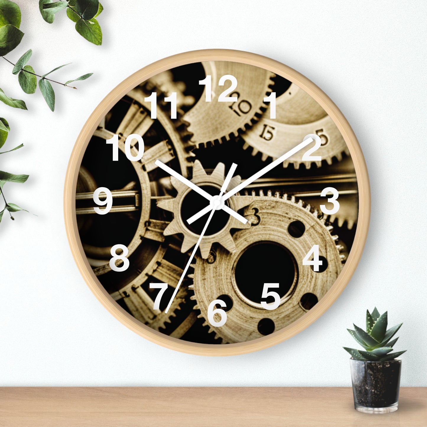 Analog Gears Wall Clock