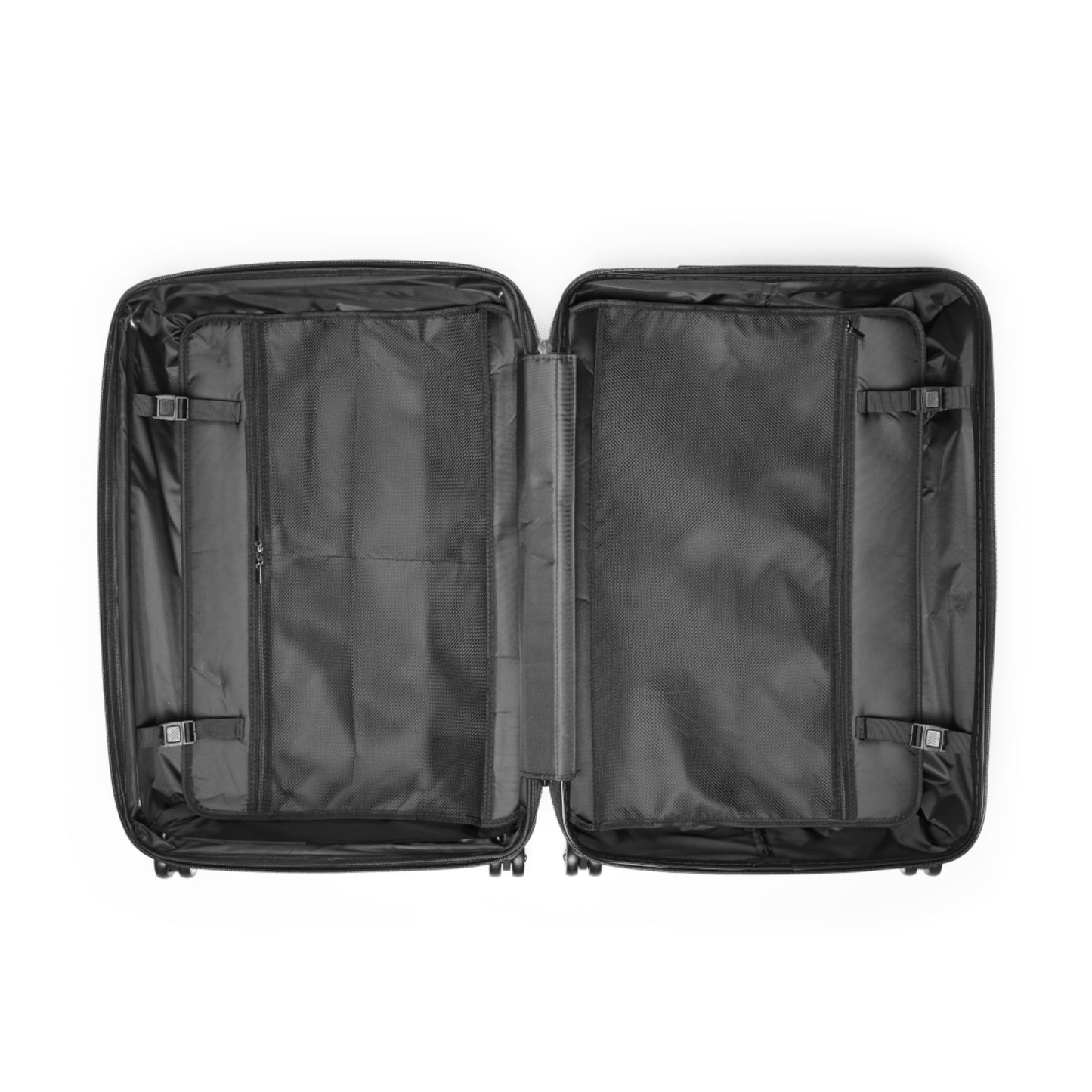 Gradient Geo Carry-On Suitcase – Modern Purple & Blue Travel Luggage