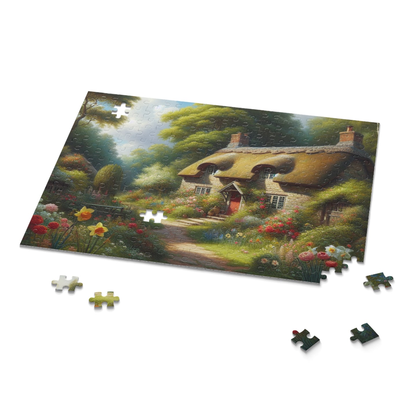 Cottage Down the Way Puzzle (120, 252, 500-Piece)