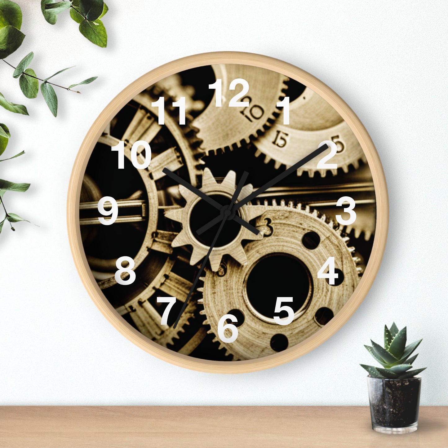 Analog Gears Wall Clock