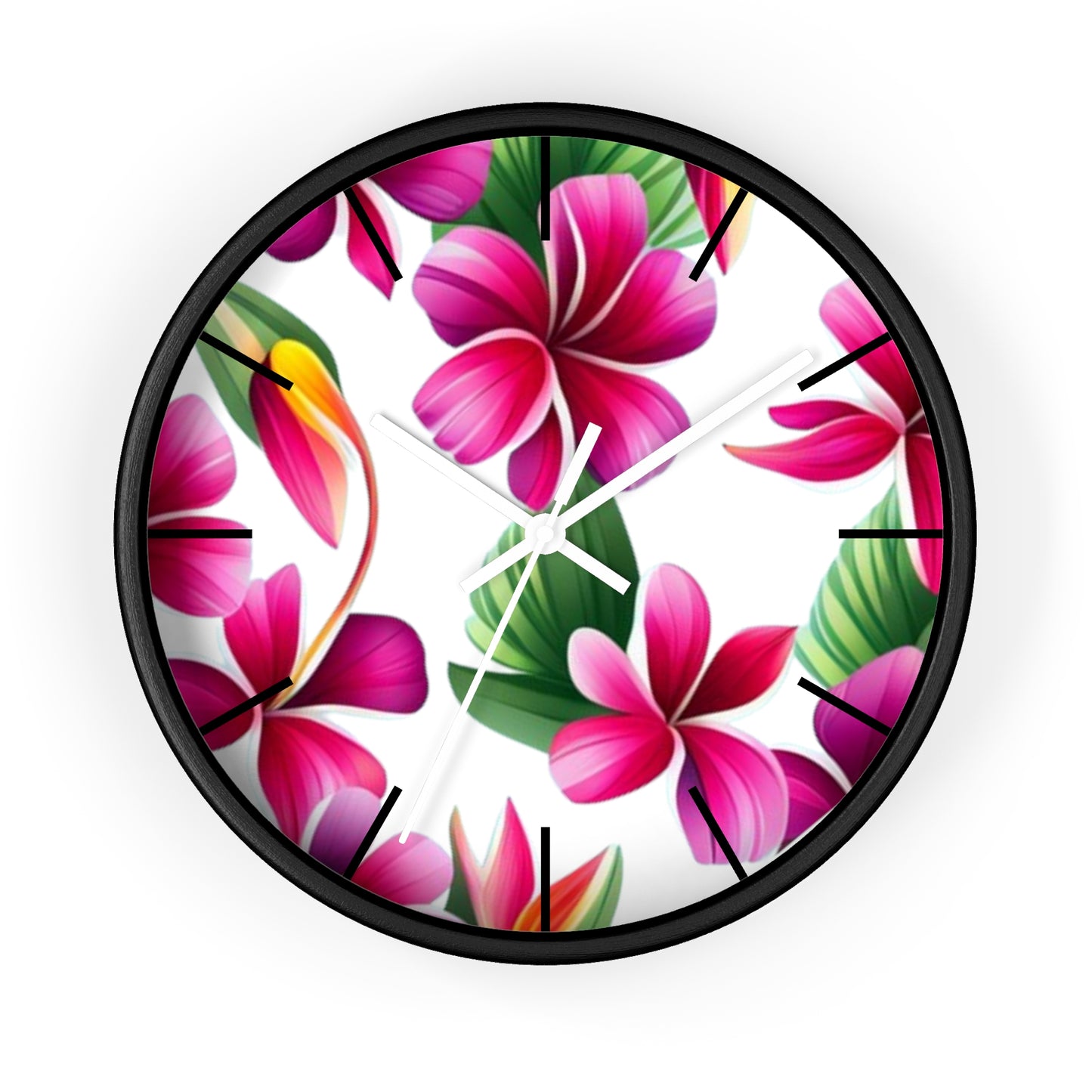 Plumeria Wall Clock