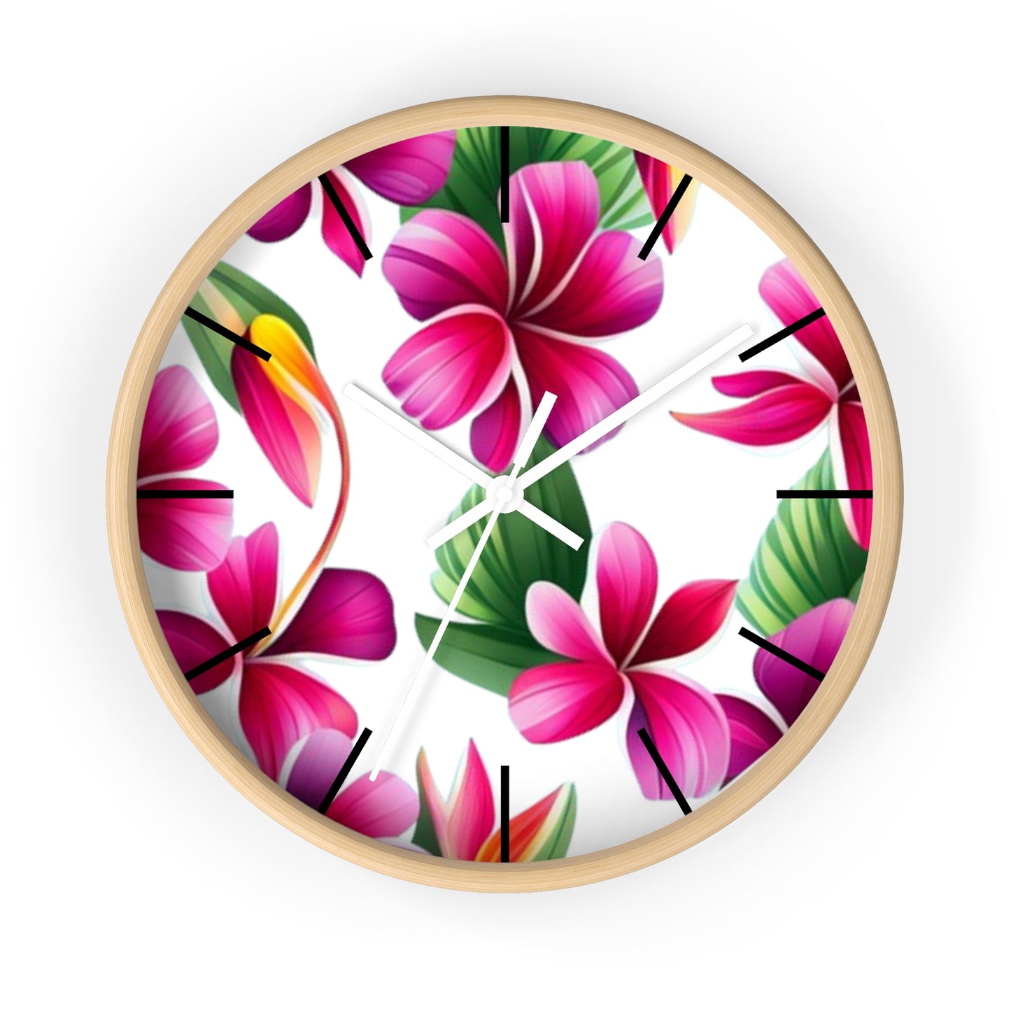 Plumeria Wall Clock