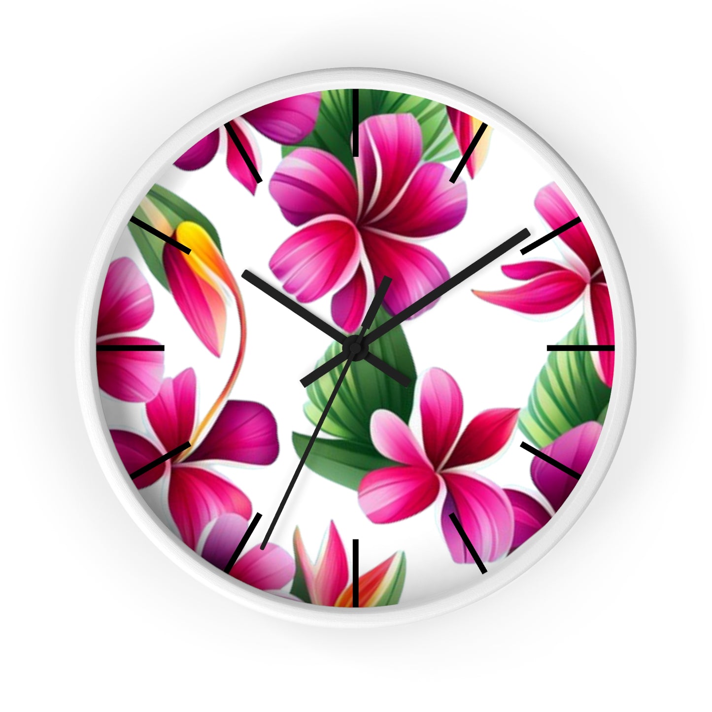 Plumeria Wall Clock