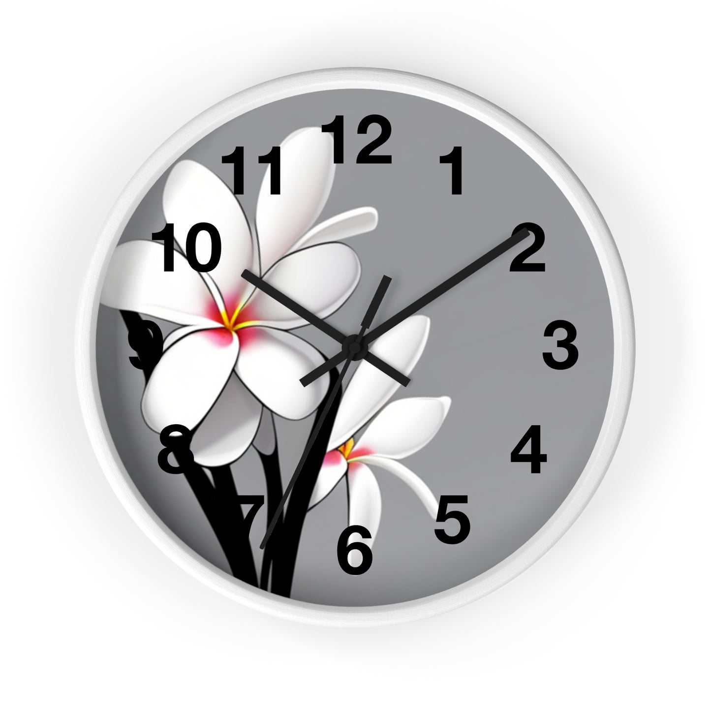 Plumeria Wall Clock