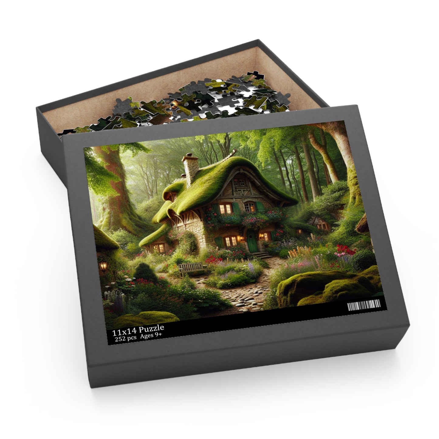 Cottage in the Woods Puzzle (120, 252, 500-Piece)