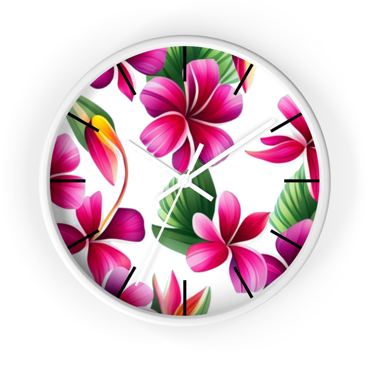 Plumeria Wall Clock