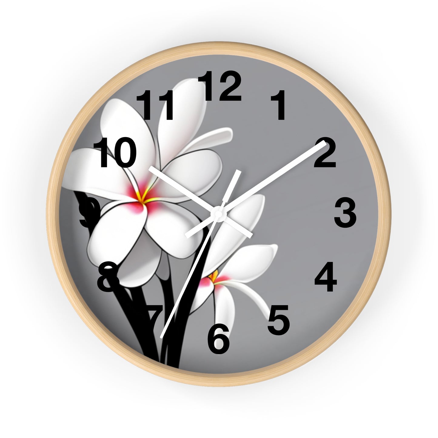 Plumeria Wall Clock