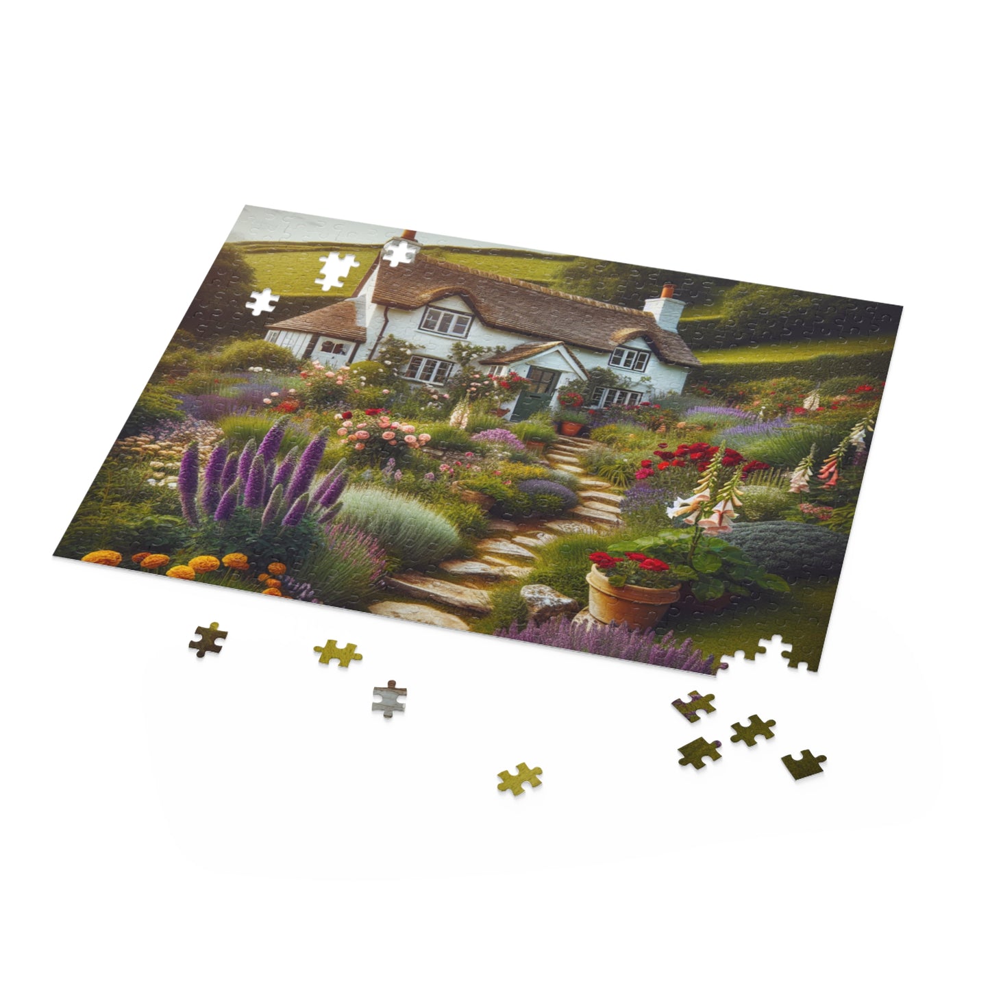 Cottage on the Hill Puzzle (120, 252, 500-Piece)