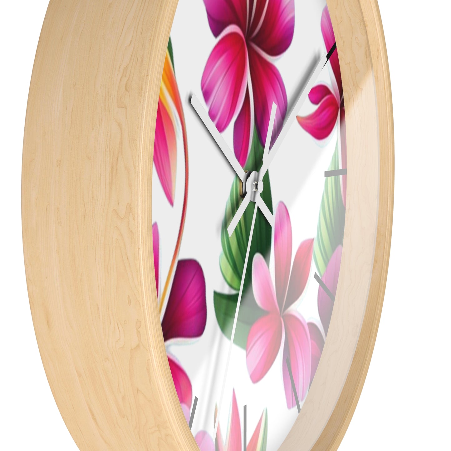 Plumeria Wall Clock