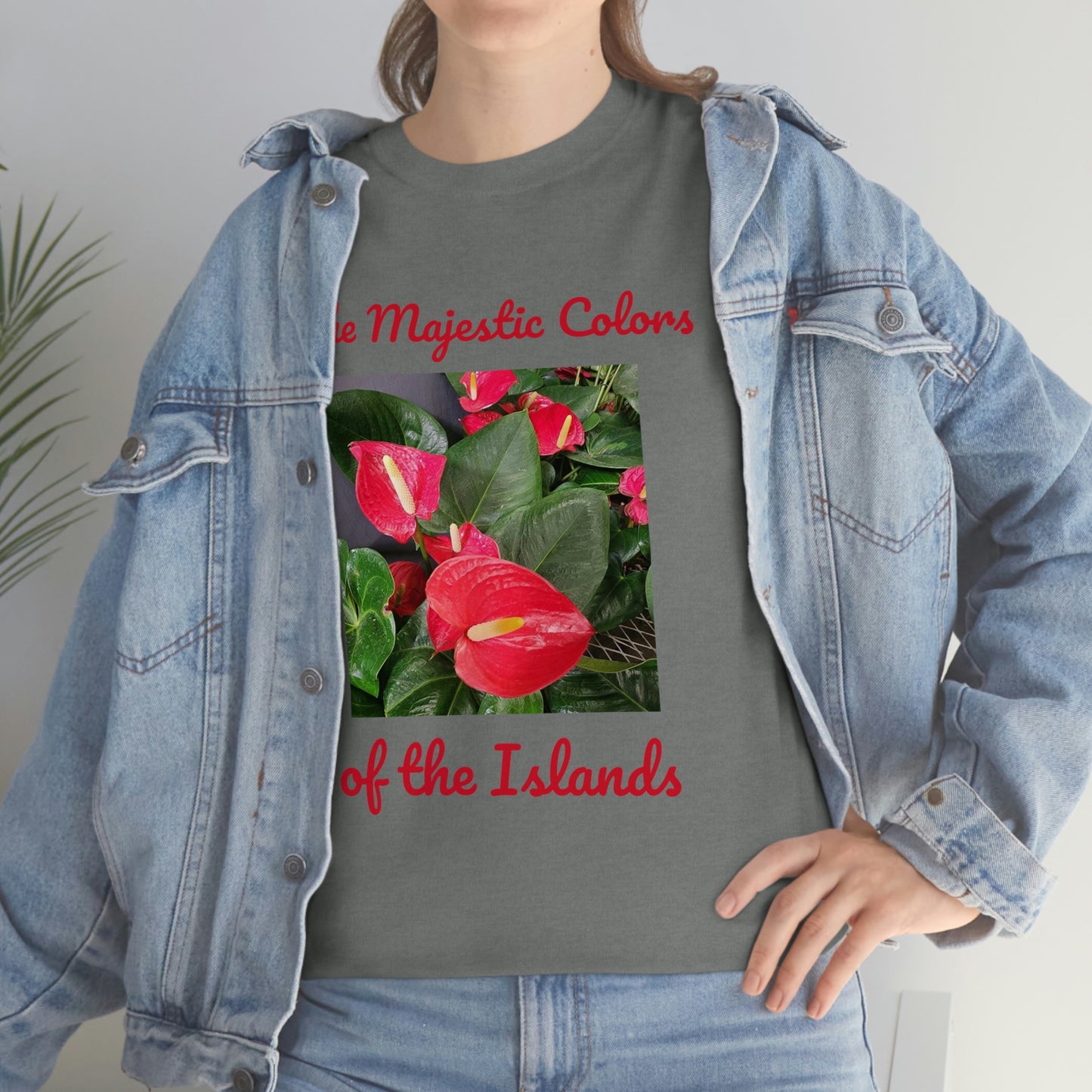 Islander Anthurium Unisex Heavy Cotton Tee