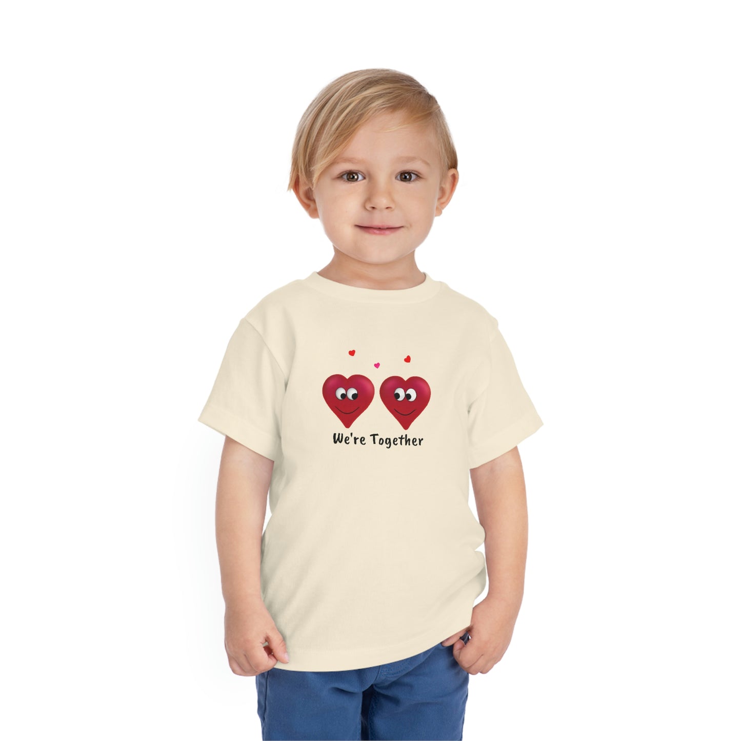 Valentine's "We're Together" Toddler Short Sleeve Tee