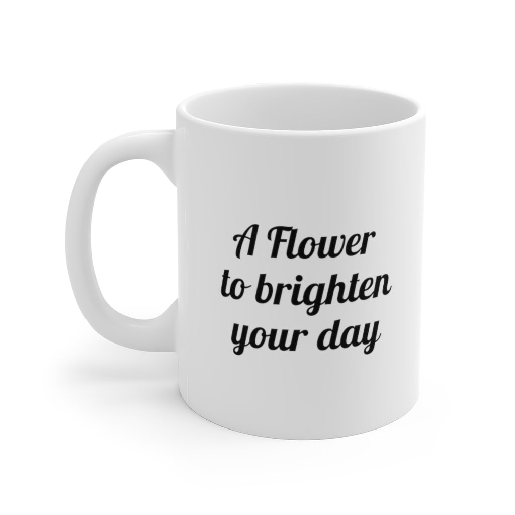 Designer Ceramic Mug, "Yellow Daisy Mum" 11oz and 15oz