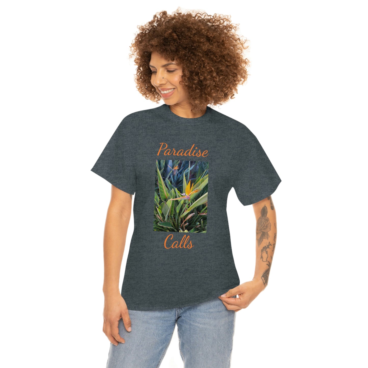 Islander Bird of Paradise Unisex Heavy Cotton Tee