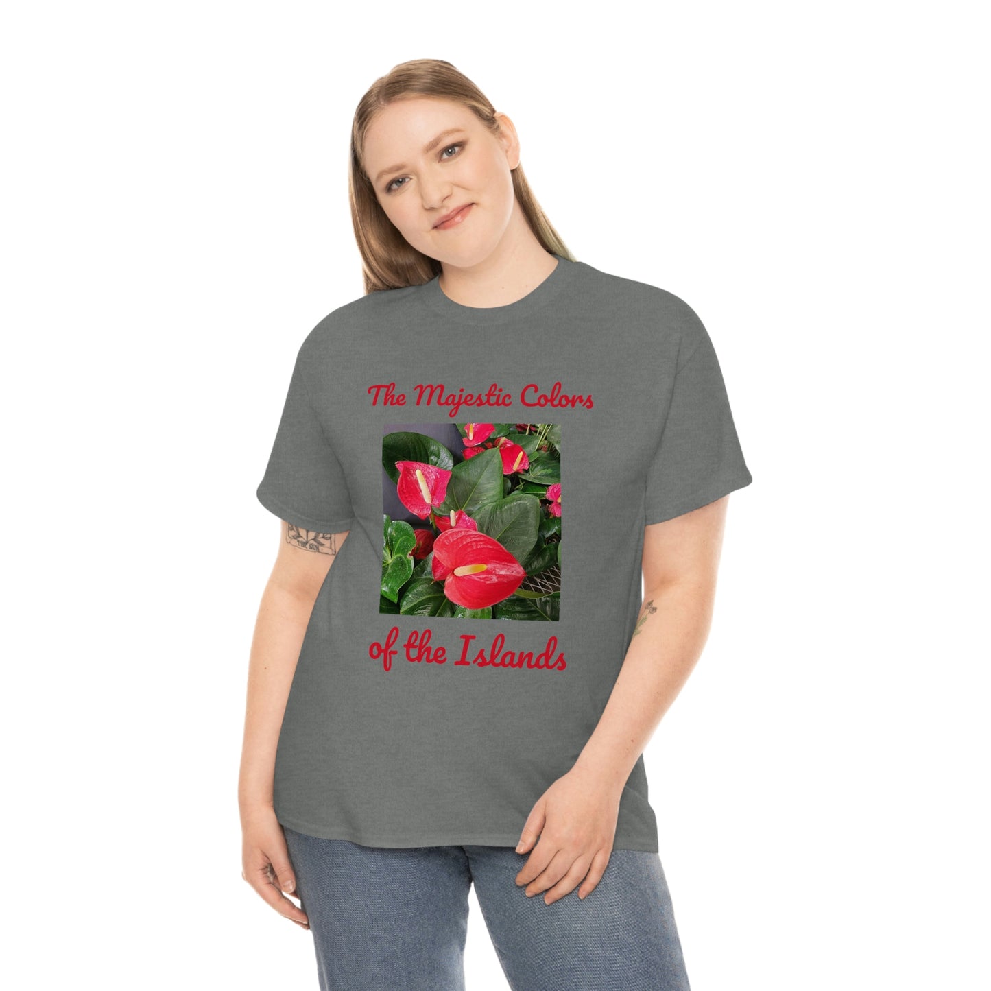 Islander Anthurium Unisex Heavy Cotton Tee