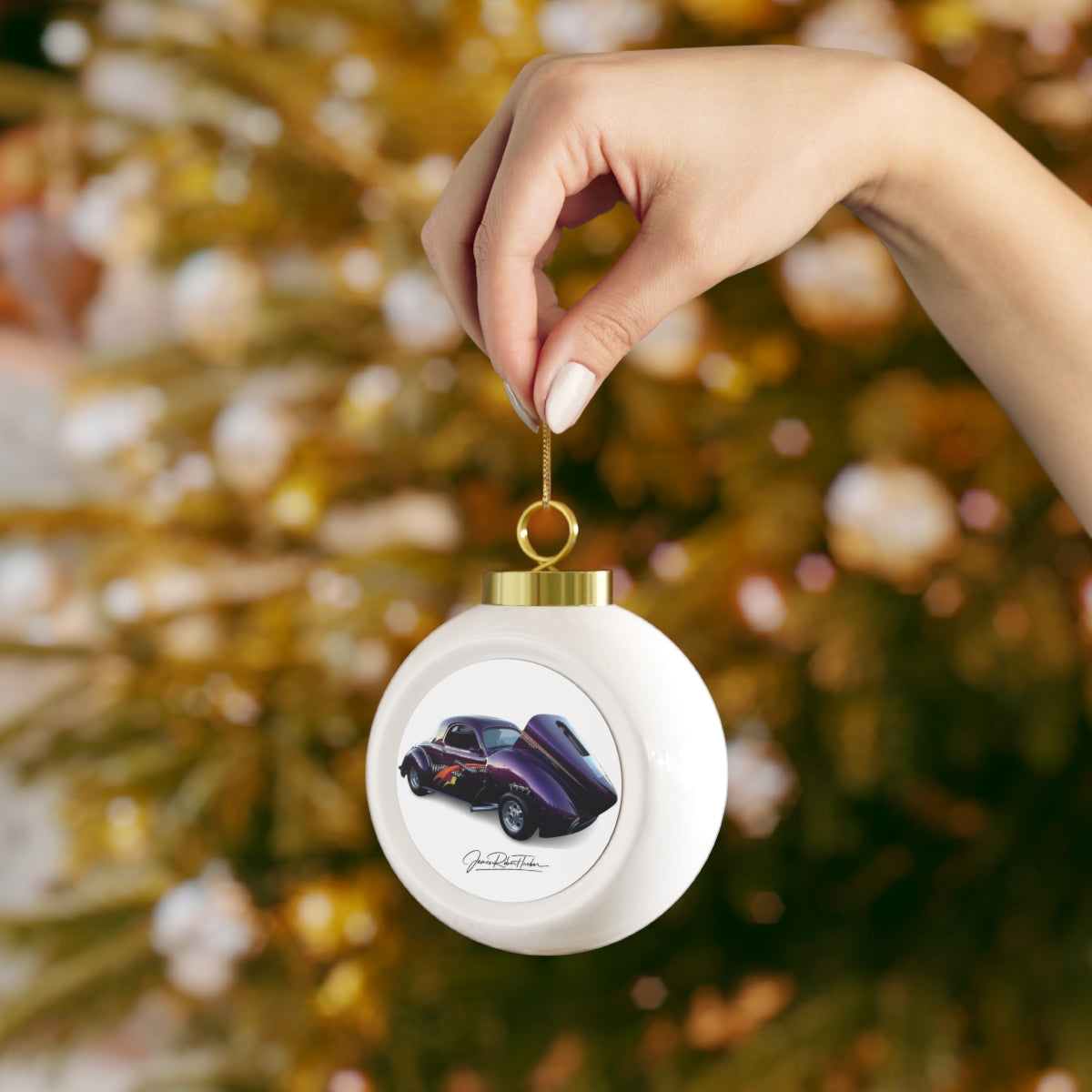 Hotrods Christmas Ball Ornament