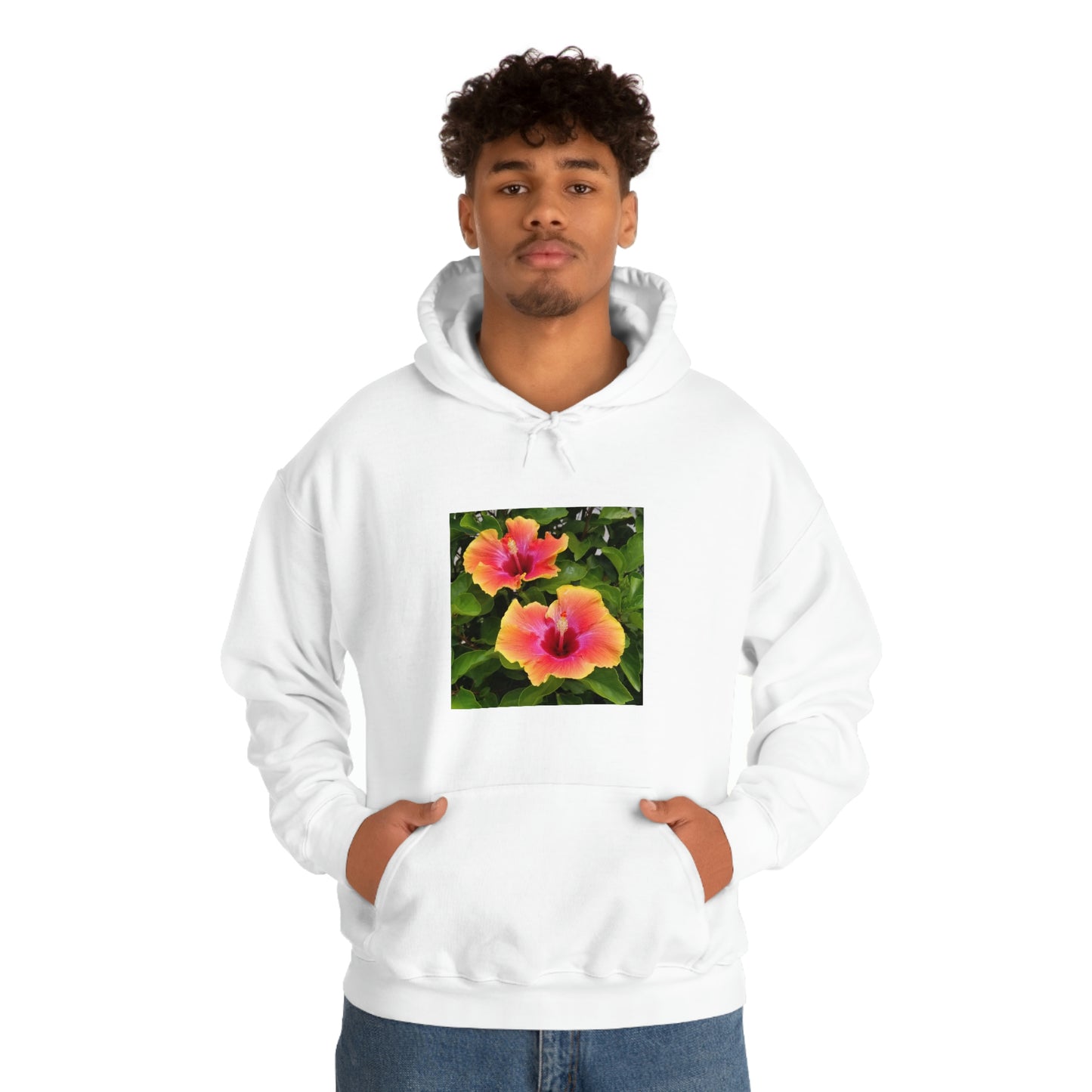 Islander Hibiscus Unisex Heavy Blend™ Hooded Sweatshirt