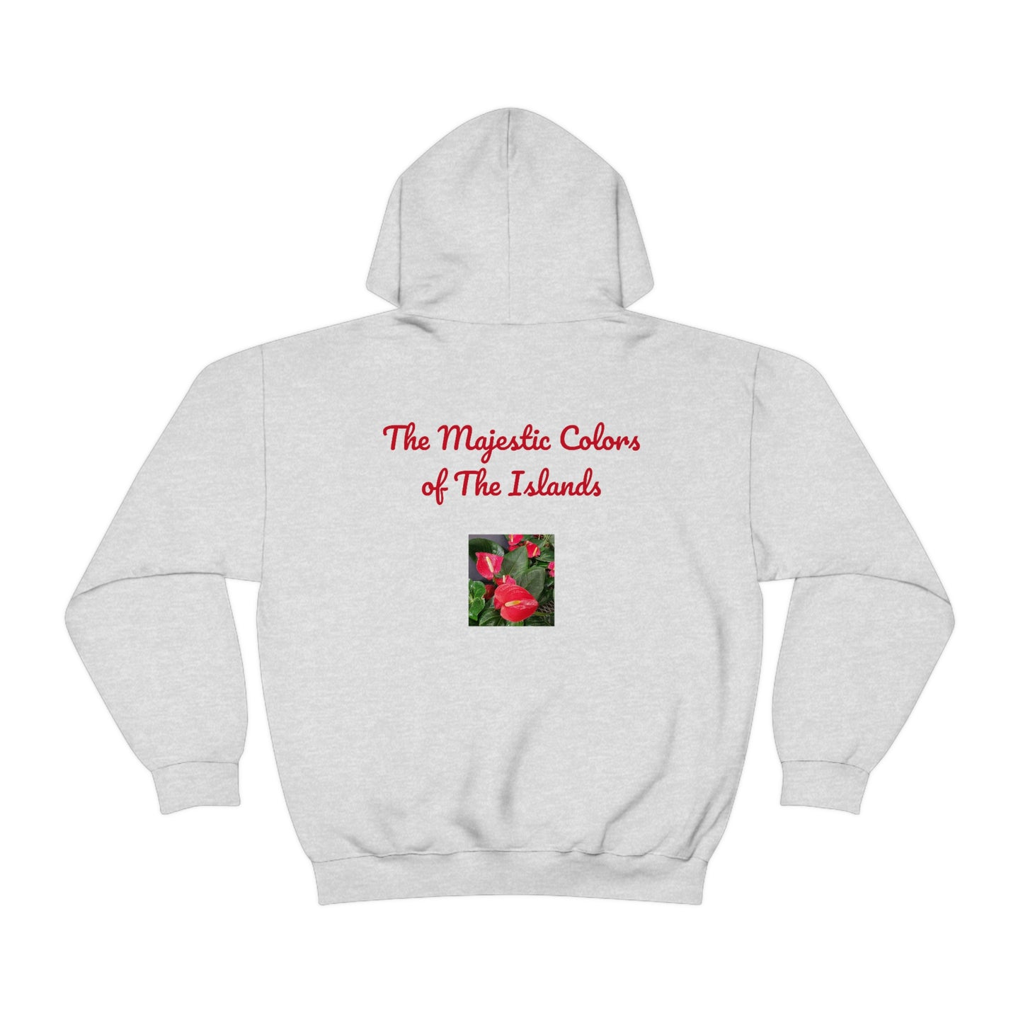 Island Style Anthurium Unisex Heavy Blend™ Hooded Sweatshirt