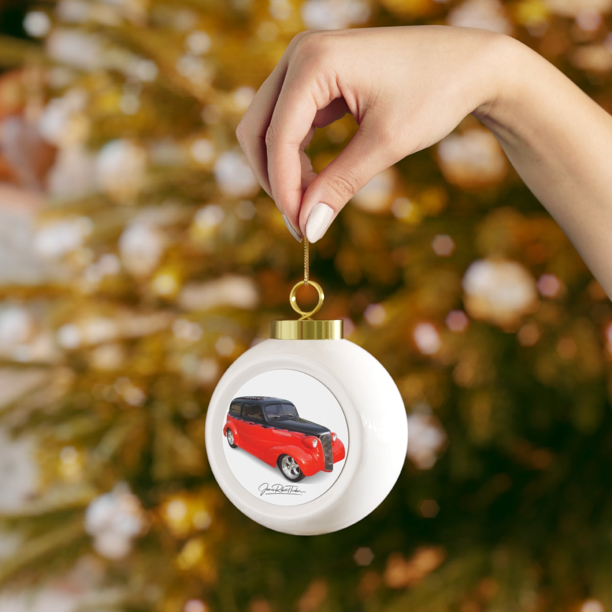 Hotrods Christmas Ball Ornament