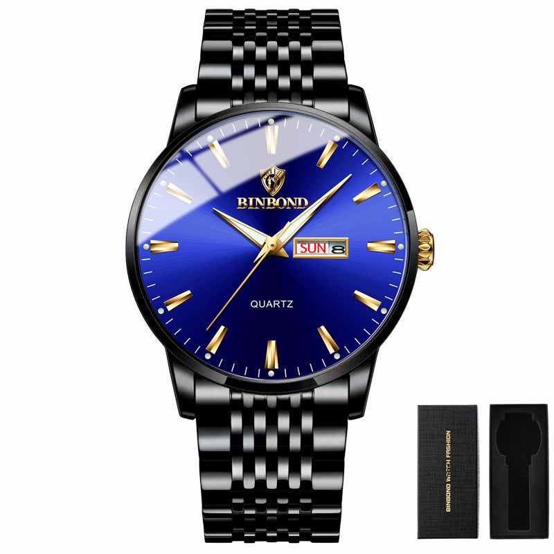 Men's Waterproof Luminous Calendar Quartz Watch